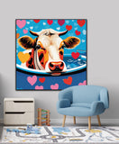 Pasture To Paradise | Cow In Bath Art Prints