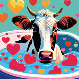 Bubble Moo | Cow In Bath Art Prints