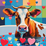 Cowabubble | Cow In Bath Art Prints