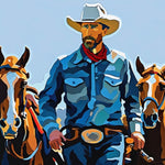 The Saloons Glow | Limited Edition Cowboy and Horse Prints