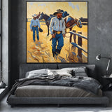 Vivid Riders On The Plain | Limited Edition Cowboy and  Horse Prints