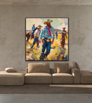 Courage In The Canyon | Limited Edition Cowboy and Horse Prints