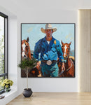 Saddle Up At Sunrise | Limited Edition Cowboy and Horse Prints