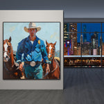 Saddle Up At Sunrise | Limited Edition Cowboy and Horse Prints