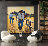 Vivid Riders On The Plain | Limited Edition Cowboy and  Horse Prints