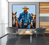 The Saloons Glow | Limited Edition Cowboy and Horse Prints