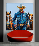 The Saloons Glow | Limited Edition Cowboy and Horse Prints