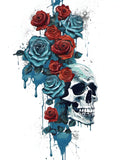 Fractured Beauty | Skull and Flower Prints