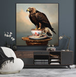 Fierce Grace | Eagle and Tea Cup Art Print