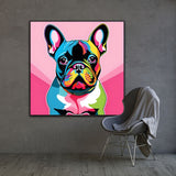 French Bulldog Hand Painted Pop Art