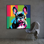 French Bulldog Hand Painted Pop Art
