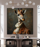 Tall and Refined | Giraffe In Clothing Art