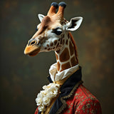 Giraffe In Velvet | Giraffe In Clothing Art