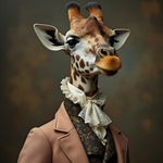 Giraffe Aristocracy | Giraffe In Clothing Art