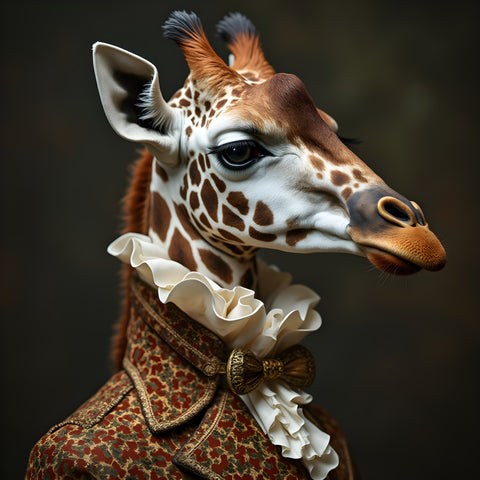 Dapper Herbivore | Giraffe In Clothing Art