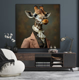 Giraffe Aristocracy | Giraffe In Clothing Art