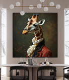 Giraffe In Velvet | Giraffe In Clothing Art