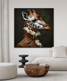 Dapper Herbivore | Giraffe In Clothing Art