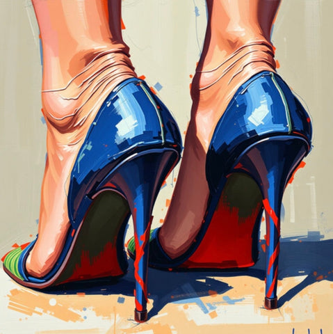 Velvet Stride | High Heeled Shoe Art Prints