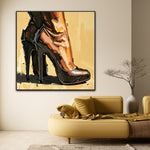 Curve Elegance | High Heeled Shoe Art Prints