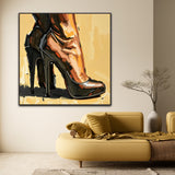 Curve Elegance | High Heeled Shoe Art Prints