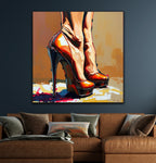 Echoes Of Confidence | High Heeled Shoe Art Prints