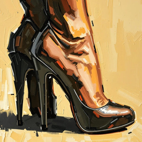 Curve Elegance | High Heeled Shoe Art Prints