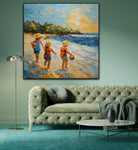 Under The Open Sky | Children At The Beach Art Prints