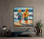 Shoreline Stories | Children At The Beach Art Prints