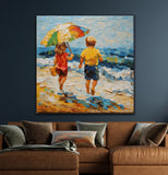 Sandcastle Dreams | Children At The Beach Art Prints