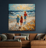 Seafoam and Sunshine | Children At The Beach Art Prints