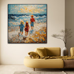 Seafoam and Sunshine | Children At The Beach Art Prints