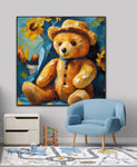 Rainy Day Cuddles | Kids Wall Art Print