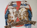 Laughing Kookaburras in Pink - Original Art