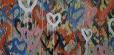 Love Heart Painting - LOVE MAKES THE WORLD GO ROUND