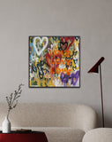 Abstract Love Heart Painting - Radiant Love