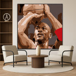 Michael Jordan Portrait Painting