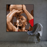 Michael Jordan Portrait Painting