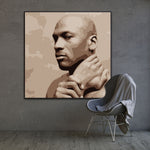 Michael Jordan Portrait Painting