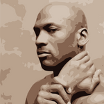 Michael Jordan Portrait Painting