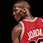 Michael Jordan Portrait Painting