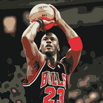 Michael Jordan Portrait Painting