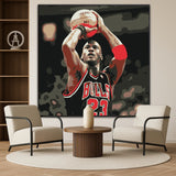 Michael Jordan Portrait Painting