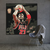 Michael Jordan Portrait Painting