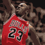 Michael Jordan Portrait Painting
