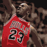 Michael Jordan Portrait Painting