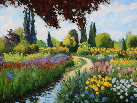 Canvas Of Blossoms | Monet’s Garden Inspired Prints