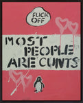 Penguin Book Covers Art - Most People Are Cunts