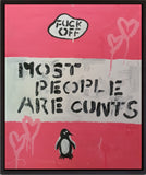 Penguin Book Covers Art - Most People Are Cunts