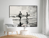 Drifted By The Sea | Surfers On The Beach Prints